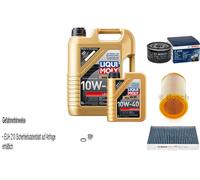 BOSCH Controllo set 6L Liqui Moly Bassa visciosità 10W-40 per Renault Megane Io