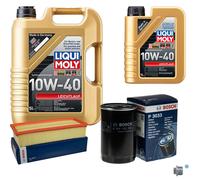 BOSCH Controllo Set 6L Liqui Moly Leichtlauf 10W-40 Per Audi VW 80 1.8 S 2.0