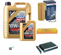 BOSCH Controllo set 6L Liqui Moly Scorrevolezza 10W-40 per VW Carrello Del