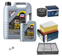 Bosch Controllo Set 6L Liqui Moly Top Tec 4100 5W-40 per Renault Scénic II (