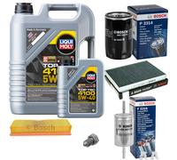 BOSCH Controllo Set 6L Liqui Moly Top Tec 4100 5W-40 Per VW Polo Classic 100