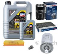 BOSCH Controllo Set 6L Liqui Moly Top Tec 4100 5W-40 Per VW Polo Classic 100