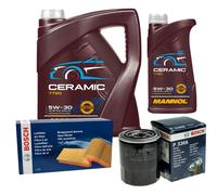 BOSCH Controllo Set 6L MANNOL Ceramic 5W-30 Per Hyundai H-1 Travel 2.5 CRDi