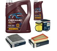 BOSCH Controllo Set 6L MANNOL Ceramic 5W-40 per Mercedes-Benz B-Klasse