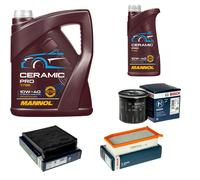 BOSCH Controllo set 6L MANNOL Ceramic per 10W-40 per Dacia Duster