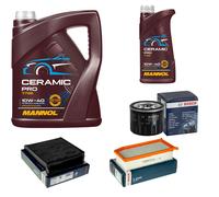BOSCH Controllo set 6L MANNOL Ceramic per 10W-40 per Dacia Duster
