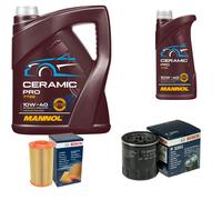 BOSCH Controllo Set 6L MANNOL Ceramic Pro 10W-40 Per Fiat Ducato Kasten 230L