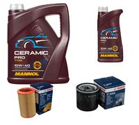 BOSCH Controllo Set 6L MANNOL Ceramic Pro 10W-40 Per Lancia Kappa Coupe 838
