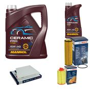 BOSCH Controllo Set 6L MANNOL Ceramic Pro 10W-40 Per Mercedes-Benz E-Klasse