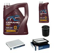 BOSCH Controllo Set 6L MANNOL Ceramic Pro 10W-40 Per Suzuki Grand Vitara II