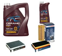 BOSCH Controllo Set 6L MANNOL Ceramic Pro 10W-40 Per VW Golf IV 1J1 1.9 TDI