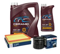Bosch Controllo Set 6L mannol Ceramica 5W-30 per Opel Astra H 1.6 1.8