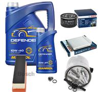 Bosch Controllo Set 6L mannol Defender 10W-40 per Renault Logan Io 1.5