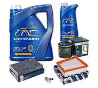 BOSCH Controllo Set 6L MANNOL Defender 10W-40 Per Renault Megane III