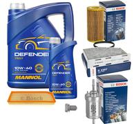 Bosch Controllo Set 6L mannol Defender 10W-40 per VW Golf Di V 2.0