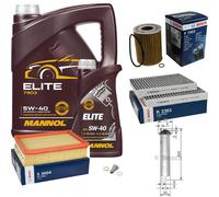 BOSCH Controllo Set 6L MANNOL ELITE 5W-40 Per BMW 5 Serie E39 520I 525I