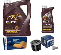 Bosch Controllo Set 6L mannol Elite 5W-40 per Kia Hyundai Magentis GD Stick