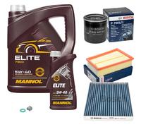 Bosch Controllo Set 6L mannol Elite 5W-40 per Nissan Qashqai + 2 Io J10
