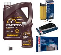 BOSCH Controllo Set 6L MANNOL Energy Combi LL 5W-30 Per BMW 5 Serie Touring 520d
