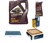 BOSCH Controllo Set 6L MANNOL LONGLIFE 504/507 5W-30 Per BMW 1 Serie F20 118I