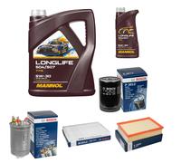 Bosch Controllo Set 6L mannol Longlife 504/507 5W-30 per Seat Cordoba