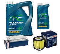 BOSCH Controllo Set 6L MANNOL MOLIBDEN ULTRA 5W-30 Per Toyota Corolla