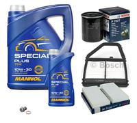 Bosch Controllo Set 6L mannol Special Plus 10W-30 per Honda Civic VII Coupé