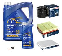 Bosch Controllo Set 6L mannol Special Plus 10W-30 per Opel Omega - B 2.5