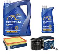 Bosch Controllo Set 6L mannol Special Plus 10W-30 per Opel Zafira Una 1.8