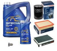 Bosch Controllo Set 6L mannol Special Plus 10W-30 per VW Caddy II Box