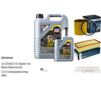 Bosch Controllo Set 6L Motore Liqui Moly Top Tec 4100 5W-40 per Lancia Phedra