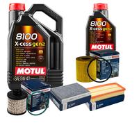 BOSCH Controllo Set 6L MOTUL 8100 X-CESS 5W-40 Per Peugeot 508 SW I 2.0 HDi