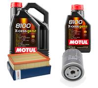 Bosch Controllo Set 6L Motul 8100 x-Cess 5W-40 per VW Transporter IV Box