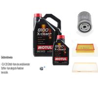 Bosch Controllo Set 6L Motul 8100 x-Pulire+5W-30 per Seat Altea VW Ibiza II