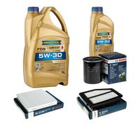 BOSCH Controllo Set 6L RAVENOL FDS 5W-30 per Honda Civic IX 1.8i-VTEC 1.8