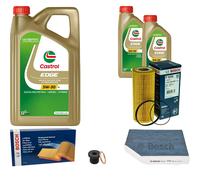 BOSCH Controllo Set 7 L Castrol EDGE 5W-30 LL Per Audi A5 Cabriolet S5