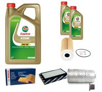 BOSCH Controllo Set 7 L Castrol EDGE 5W-30 LL Per BMW 5 Serie 525tds 525td