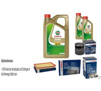 Bosch Controllo Set 7 L castrol edge 5W-30 M per Subaru Forester 2.0 x Scheda Di