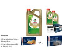 Bosch Controllo Set 7 L castrol edge FST 5W-30 Metallo per Volvo