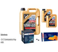 Bosch Controllo Set 7 L Liqui Moly Bassa Visciosità 10W-40 per Fiat Bravo I
