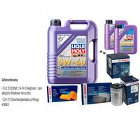 Bosch Controllo Set 7 L Liqui Moly Basso Attrito High-Tech 5W-40 per Fiat Bravo
