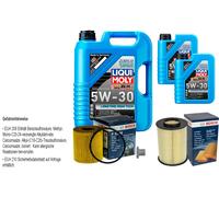 Bosch Controllo Set 7 L Liqui Moly da Molto Tempo High-Tech 5W-30 per Ford Messa