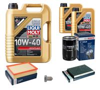 BOSCH Controllo Set 7 L Liqui Moly Leichtlauf 10W-40 Per VW Polo Classic