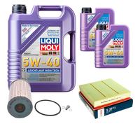 BOSCH Controllo Set 7 L Liqui Moly Leichtlauf High Tech 5W-40 Per Opel Omega