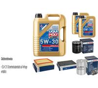 BOSCH Controllo set 7 L Liqui Moly Long Life 3 5W-30 per VW Passat Variant