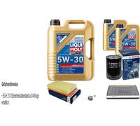 BOSCH Controllo set 7 L Liqui Moly Long Life 3 5W-30 per VW Passat Variant