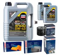 Bosch Controllo Set 7 L Liqui Moly Top Tec 4100 5W-40 per Renault Scénic i,