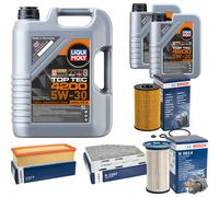 BOSCH Controllo Set 7 L LIQUI MOLY Top Tec 4200 5W-30 per Skoda Yeti 2.0 TDi