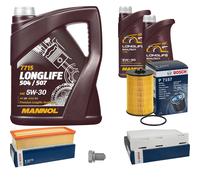 Bosch Controllo Set 7 L mannol 5W-30 Longlife per VW Caddy IV Immobiliare 2.0