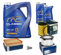 Bosch Controllo Set 7 L mannol Classic 10W-40 per VW Transporter IV, Autobus